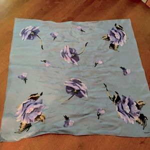 Vintage Ellen Tracy silk square neck scarf